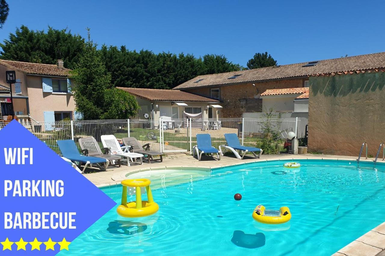 Bel Appartement T2 Climatise Avec Piscine Poitiers-Futuroscope-Creps De Poitiers Vouneuil-sous-Biard Luaran gambar